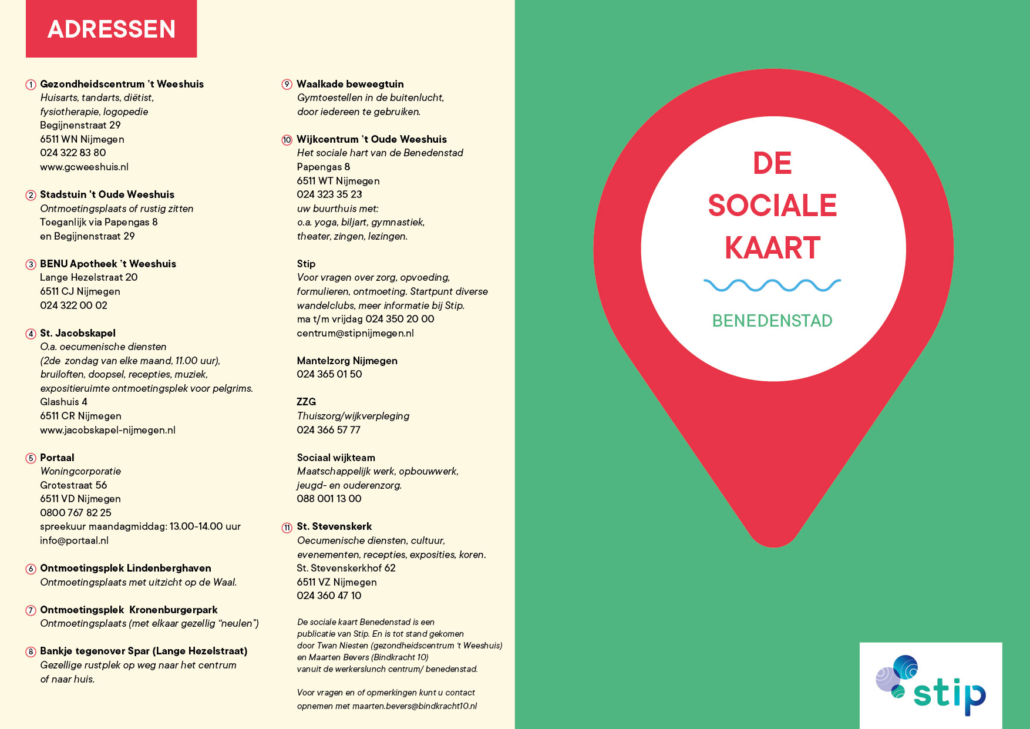 voorkant achterkant sociale kaart